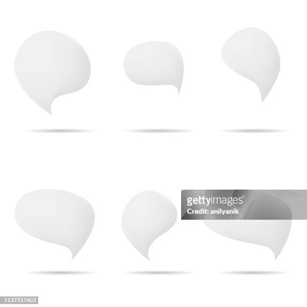 speech balloons - anilyanik stock illustrations
