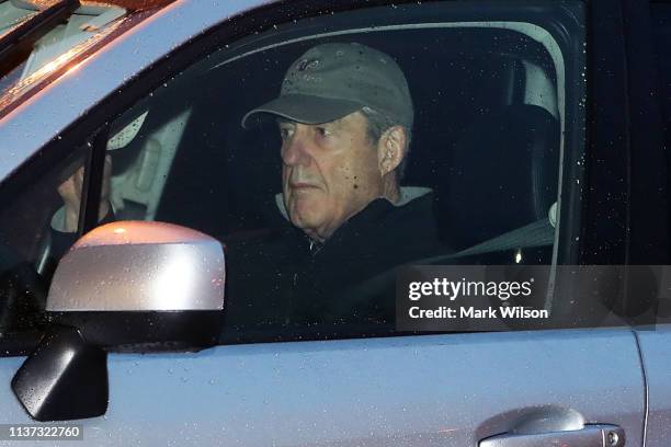 Special Counsel Robert Mueller arrives at his office on March 21, 2019 in Washington DC. It is expected that Mueller will soon complete his...