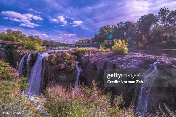 paterson falls, new jersey - new jersey landscape stock pictures, royalty-free photos & images