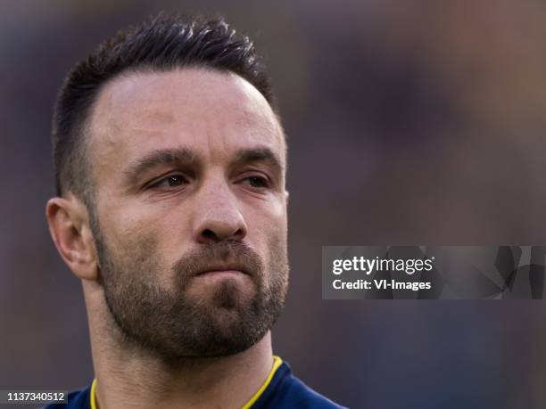 Mathieu Valbuena of Fenerbahce SK during the Turkish Spor Toto Super Lig football match between Fenerbahce AS and Galatasaray AS at the Sukru...