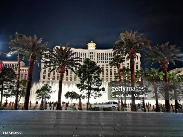 fountains of bellagio - las vegas fountain stock pictures, royalty-free photos & images