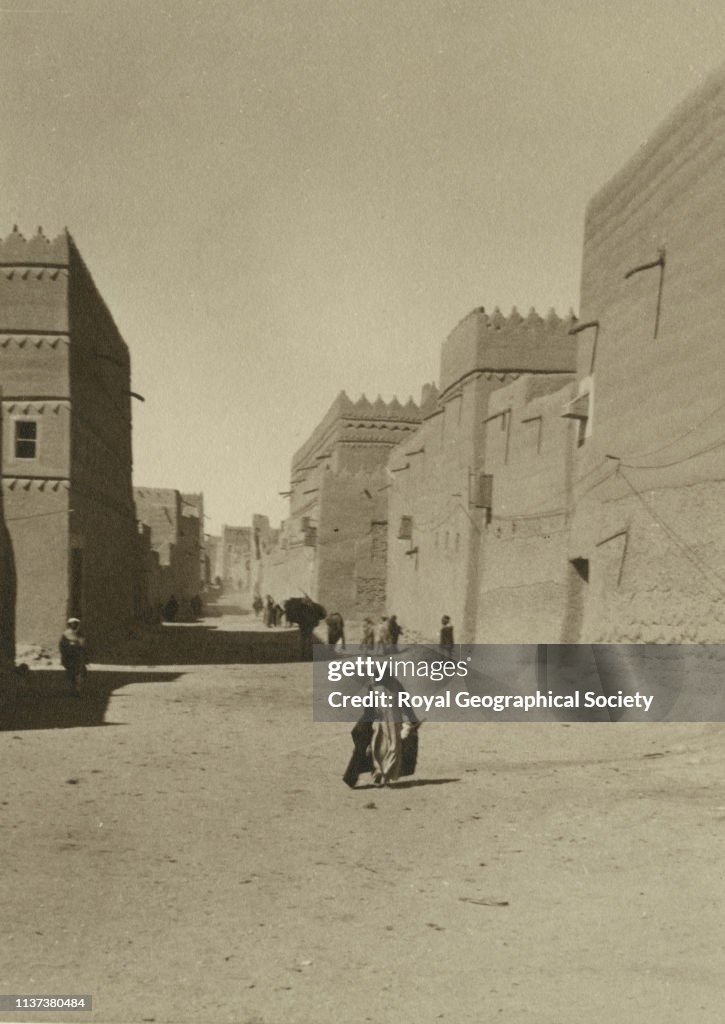 George Rendel Main street and police - Riyadh, Saudi Arabia. Artist George Rendel ...