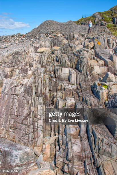 rocks on the west coast of scotland - cretaceous stock pictures, royalty-free photos & images