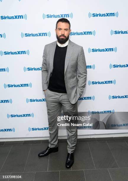 Actor Tom Cullen visits the SiriusXM Studios on March 21, 2019 in New York City.