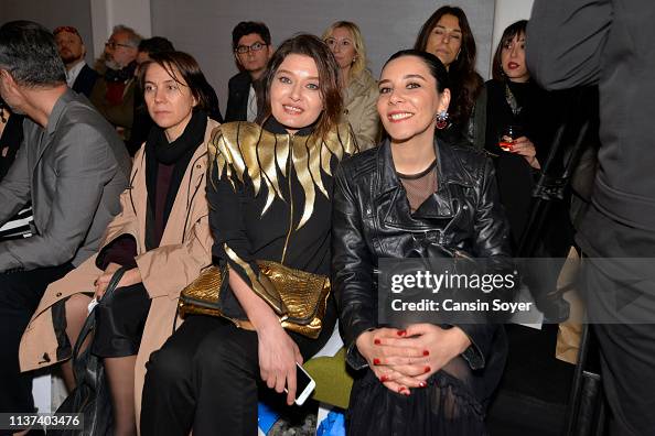 Nurgul Yesilcay attends the Ezra Tuba show during Mercedes-Benz... News ...