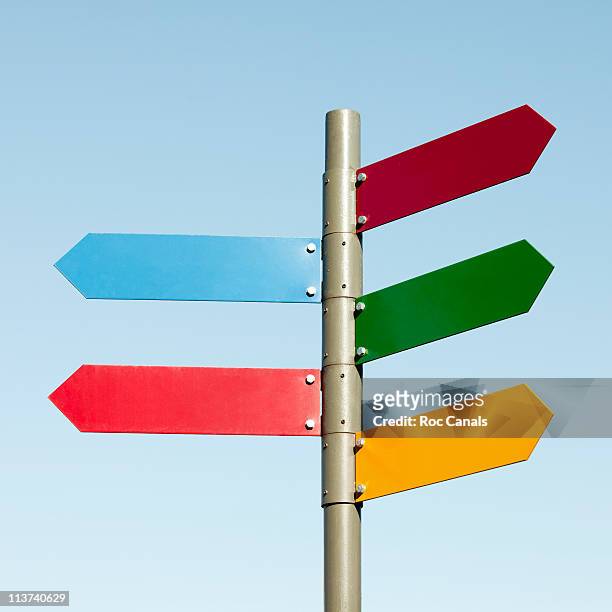 direction - sign pole stock pictures, royalty-free photos & images