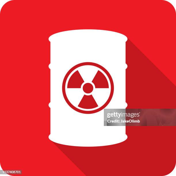 waste barrel icon silhouette - biohazard symbol stock illustrations