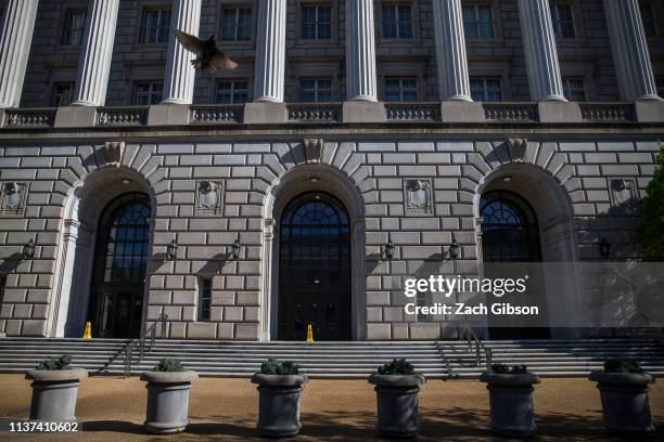 The Internal Revenue Service building stands on April 15, 2019 in Washington, DC. April 15 is the deadline in the United States for residents to file...