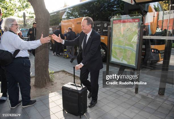 Aito Garcia Reneses, Head Coach of Alba Berlin arriving to the arena prior the 7DAYS EuroCup Basketball Finals game 3 between Alba Berlin v Valencia...