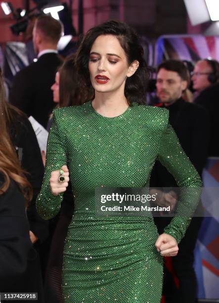 Eva Green attends the 'Dumbo' European premiere at The Curzon Mayfair on March 21, 2019 in London, England.