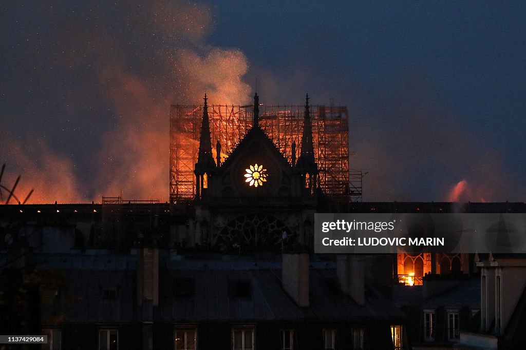 FRANCE-FIRE-NOTRE DAME
