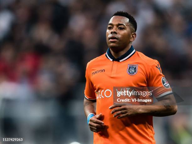 Robson de Souza of Istanbul Medipol Basaksehir during the Turkish Spor Toto Super Lig football match between Besiktas JK and Medipol Basaksehir FK on...