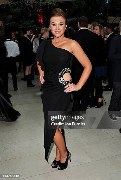 Actress Lauren Goodger attends the nominees party for 'The Philips British Academy Television and British Academy Television Craft Awards' at Coutts...