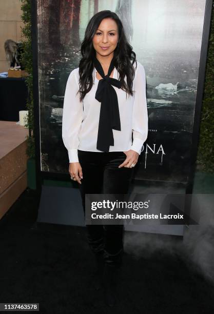 Anjelah Johnson attends the premiere of Warner Bros' 'The Curse Of La Llorona' at the Egyptian Theatre on April 15, 2019 in Hollywood, California.