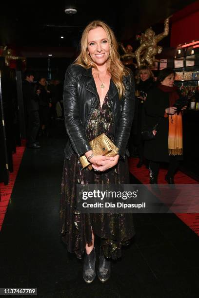 Toni Collette attends the "Muriel's Wedding" 25th anniversary screening after party during the 2019 Australian International Screen Forum at Shun Lee...