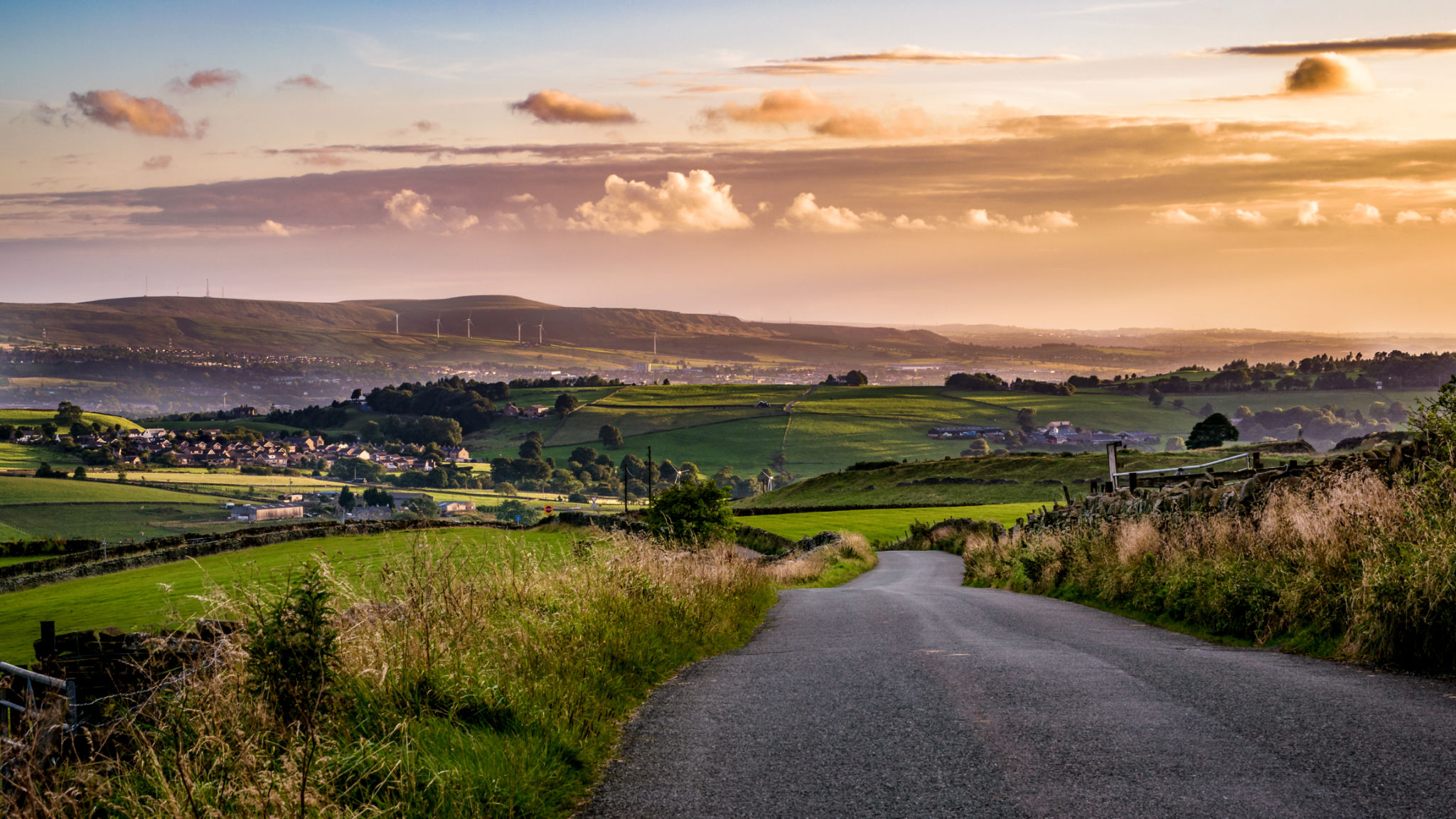 scenic UK countryside