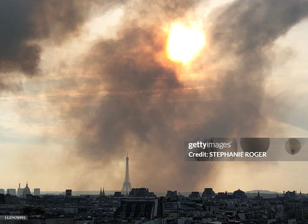 FRANCE-FIRE-NOTRE DAME