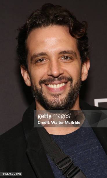 Nick Cordero attends the Broadway Opening Night Arrivals for "Burn This" at the Hudson Theatre on April 15, 2019 in New York City.