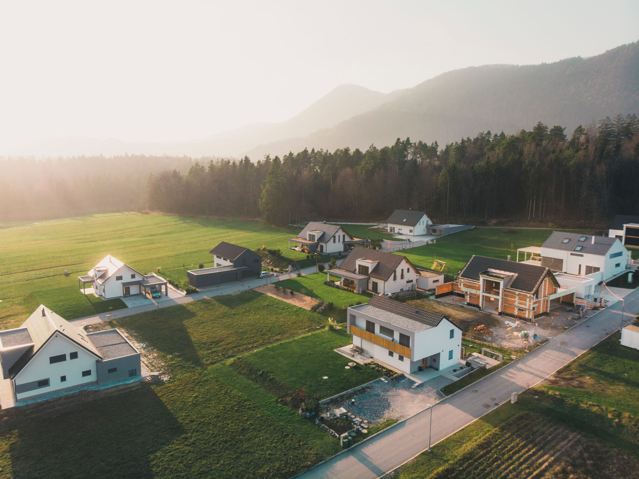 aerial view property