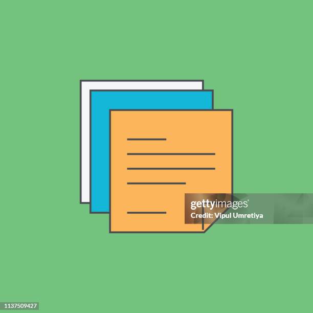 documents icon. stack of paper sheets. - contracting stock illustrations