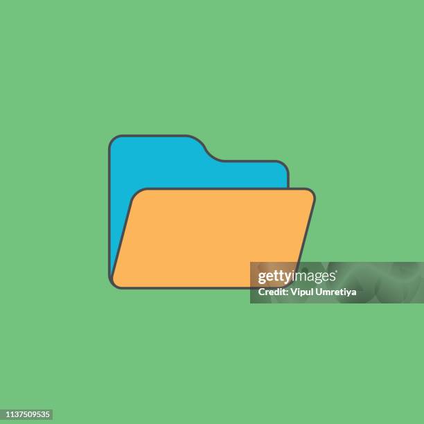 open and close folder. - case closed stock illustrations