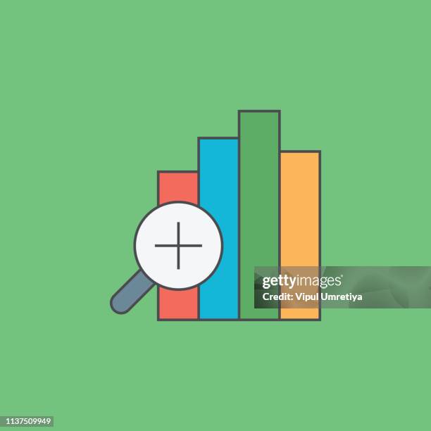 bar graph icon - data chart white background stock illustrations