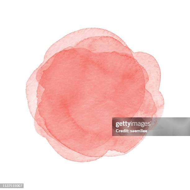 ilustrações de stock, clip art, desenhos animados e ícones de watercolor coral dots background - pink