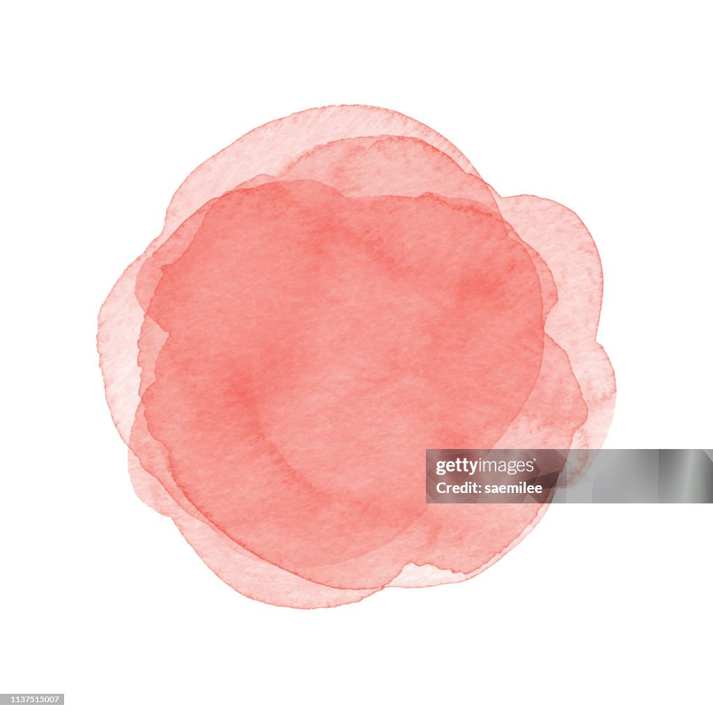 Watercolor Coral Dots background