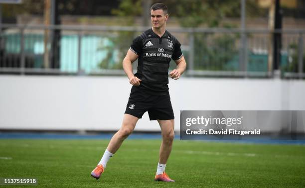 Dublin , Ireland - 16 April 2019; Jonathan Sexton during Leinster squad training at Energia Park in Donnybrook, Co Dublin.