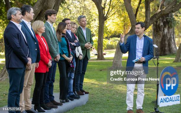 The lead candidates of the Popular Party of each Andalusian province to the Parliament for the next general elections, that will be held on April...