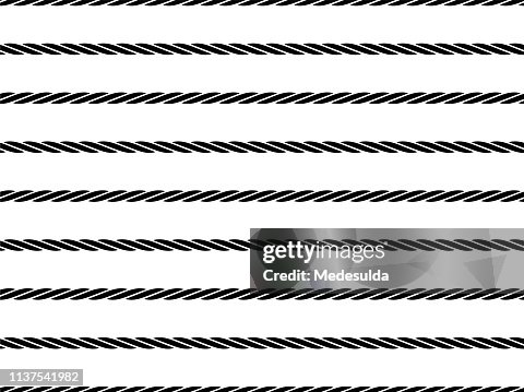 Yarn Rope Patterns Rope Yarn High-Res Vector Graphic - Getty Images