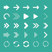 Arrow set, isolated, vector illustration, arrow icon