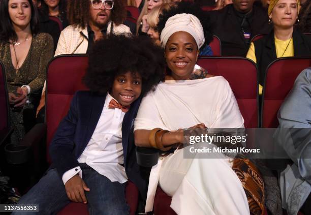 Raif-Henok Emmanuel Kendrick and Rhonda Ross Kendrick attend Motown 60: A GRAMMY Celebration at Microsoft Theater on February 12, 2019 in Los...