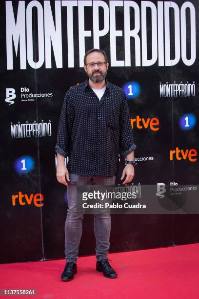 Actor Patxi Freytez attends the 'La Caza. Monteperdido' photocall on March 22, 2019 in Madrid, Spain.