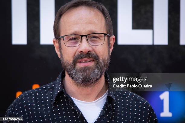 Actor Patxi Freytez attends the 'La Caza. Monteperdido' photocall on March 22, 2019 in Madrid, Spain.