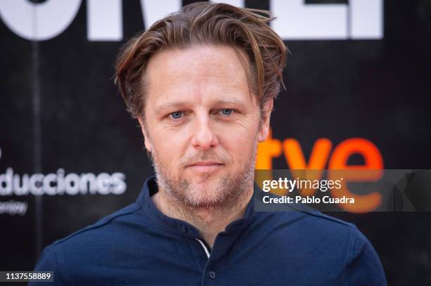 Actor Juan Diaz attends the 'La Caza. Monteperdido' photocall on March 22, 2019 in Madrid, Spain.