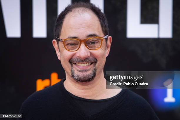 Actor Jordi Sanchez Zaragoza attends the 'La Caza. Monteperdido' photocall on March 22, 2019 in Madrid, Spain.