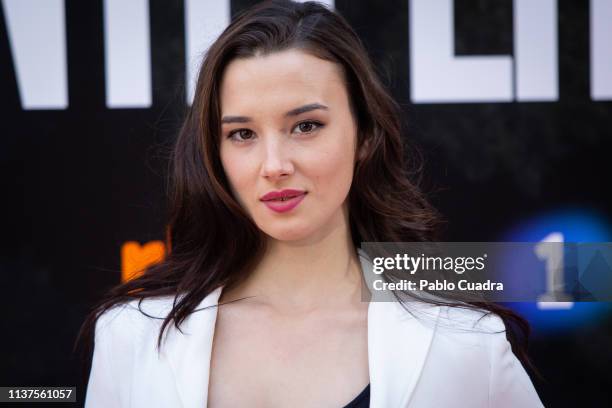 Actress Aria Bedmar attends the 'La Caza. Monteperdido' photocall on March 22, 2019 in Madrid, Spain.