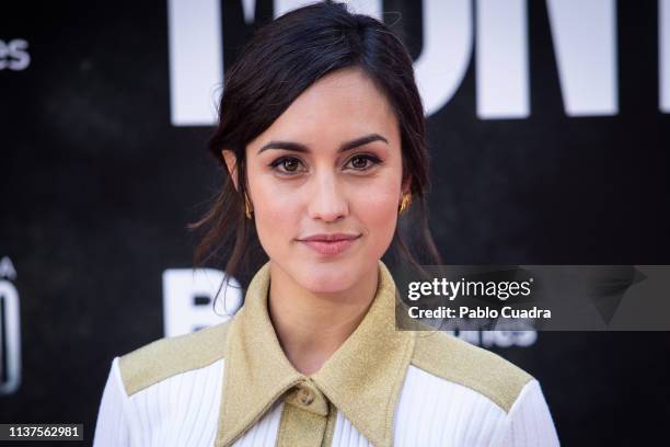 Actress Megan Montaner attends the 'La Caza. Monteperdido' photocall on March 22, 2019 in Madrid, Spain.