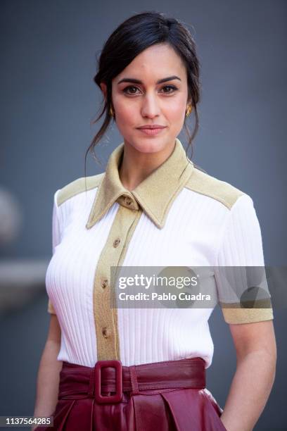 Actress Megan Montaner attends the 'La Caza. Monteperdido' photocall on March 22, 2019 in Madrid, Spain.