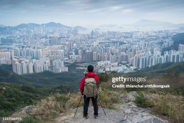 hong kong cityscape - lantau imagens e fotografias de stock