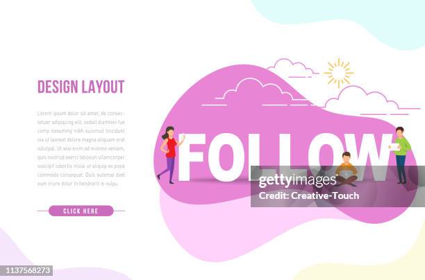 design layout - female web developer stock illustrations