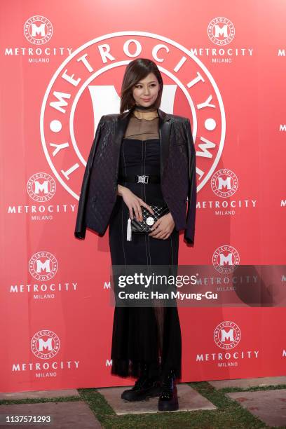 Mariya Nishiuchi from Japan attends the photocall for the 'Metrocity' 2019 F/W Collection on March 22, 2019 in Seoul, South Korea.