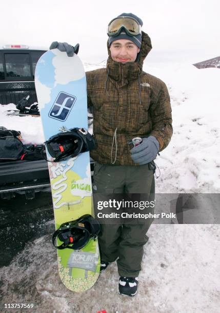 Jack Osbourne *Exclusive Coverage* during 2006 Sundance Film Festival - The North Face House - Private Helicopter Skiing/Snowboarding With Pros- Day...