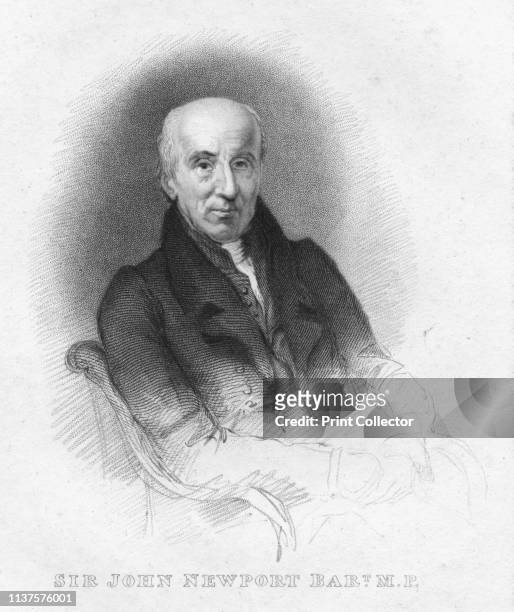 Sir John Newport Bart. M.P.', 1826. Portrait of Anglo-Irish politician Sir John Newport, 1st Baronet . Newport served as Chancellor of the Exchequer...