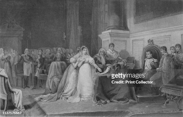 The Divorce of Josephine' . The French Emperor Napoleon divorced his wife Josephine in 1810 as she had not produced a male heir. Although she had...