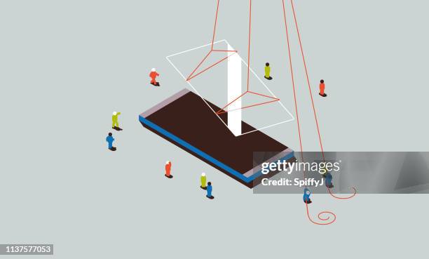 business teamwork - caos stock illustrations