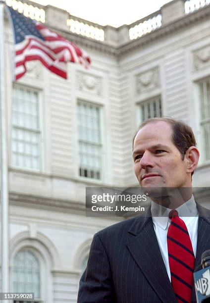Eliot Spitzer during Former NYC Mayor Ed Koch Endorses Attorney General Eliot Spitzer for New York State Governor - December 30, 2005 at New York...