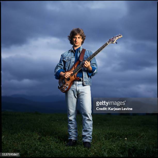 Phish Bassist Mike Gordon poses for a portrait near his home in Burlington, Vermont on September 9, 1996