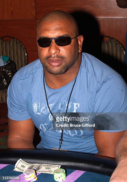 Ron McKinnon - New Orleans Saints during Cory Lidle Celebrity Poker Tournament to Benefit The Make-A-Wish Foundation at The Palms Hotel and Casino in...